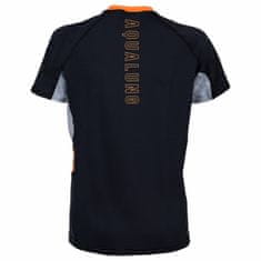AQUALUNG Dámske lycrové tričko LOOSE FIT čierna/sivá krátky rukáv šedá/čierna XL - 44