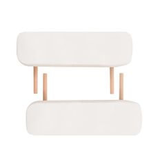 Vidaxl Skladací masážny stôl, 3 zóny, 10 cm hrubý, biely