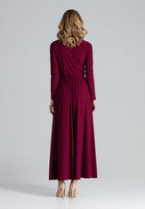 Figl Dámske spoločenské šaty Terd M604 bordo XL