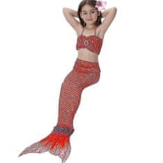 Surtep Kostým morskej panny 3-pack Red Sea, (Veľkosť 110)