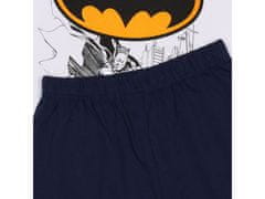 MARVEL Batman Chlapčenské pyžamo s krátkym rukávom v bielej a námorníckej modrej, letné pyžamo 4 let 104 cm
