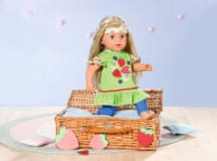 Zapf Creation Dolly Moda Šatičky a legíny s jahôdkami, 43 cm
