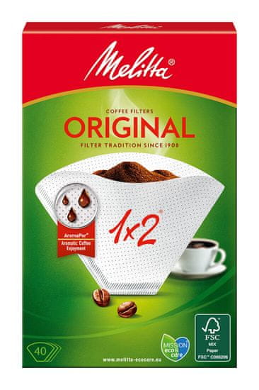 MELITTA Filtre na kávu veľkosť 2 (40ks) original