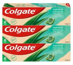 Colgate Natural Extracts Aloe Vera zubná pasta 3 x 75 ml