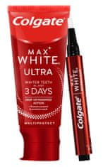 Colgate Max White Overnight bieliace pero 2,5 ml + Max White Ultra Multiprotect 50 ml