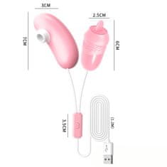 Night Fantasy Vibračné vajíčko s jazykom na masáž klitorisu