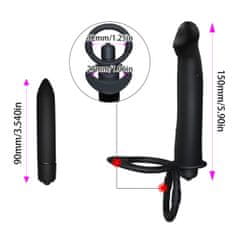 Vibrabate Análny vibrátor pre dvojitú penetráciu