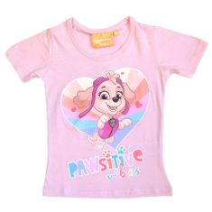 SETINO Dievčenské tričko "Paw Patrol" svetlo ružová 128 / 7–8 rokov Ružová