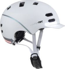 4DAVE SAFE-TEC Múdra Bluetooth helma/ SK8 White M