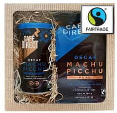 Cafédirect Darčekový bezkofeínový balíček Machu Picchu instantná káva a mletá káva bez kofeínu