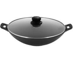 KRISBERG Liatinový wok s pokrievkou 31 cm Ks-2561
