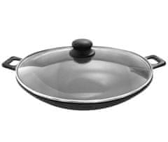 KRISBERG Liatinový wok s pokrievkou 31 cm Ks-2561