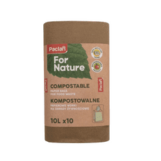 PACLAN FOR NATURE Kompostovateľné vrecia papierové 10l, 10ks