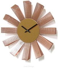 ISOTRA Nástenné hodiny ExitDesign Petal Copper 3063RS, 35cm