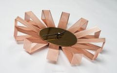 ISOTRA Nástenné hodiny ExitDesign Petal Copper 3063RS, 35cm
