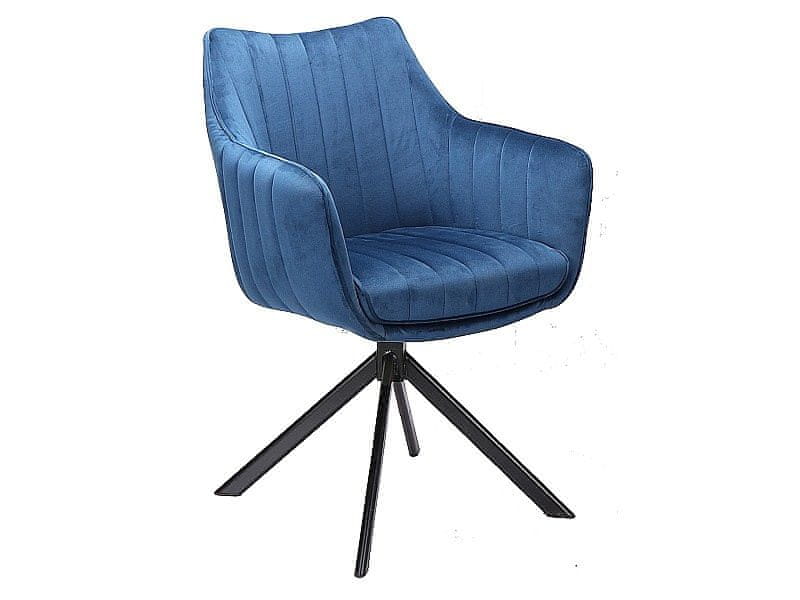 Veneti Otočná stolička OTO 1 - modrá / čierna