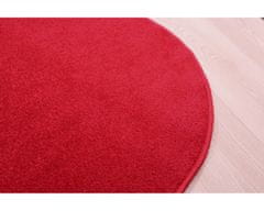 Vopi AKCIA: 67x67 (prúmer) kruh cm Kusový koberec Eton červený 15 kruh 67x67 (priemer) kruh