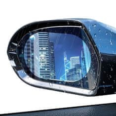 Techsuit 2x Fólia odolná voči dažďu - pre spätné zrkadlo do auta (9,5x13,5 cm)- Transparentná KP27195