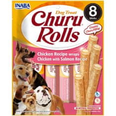 churu Dog Rolls Chicken with Salmon wraps 8x12g
