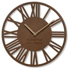 Flexistyle Nástenné hodiny Loft Piccolo bronze z219-9a-dx, 30 cm