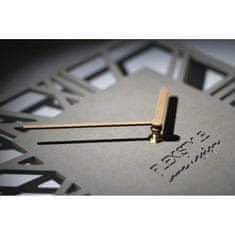 Flexistyle Nástenné hodiny loft piccolo štvorcové 30cm, šedá z219b