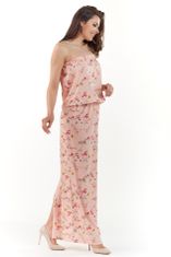 Dámske kvetované šaty Lynene A219 ružová M