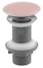 ISVEA Umývadlová výpusť 5/4“, click-clack, keramická zátka, hr.20-70mm, matná ružová Salmon - Isvea