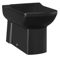 Creavit LARA WC misa pre kombi, spodný/zadný odpad, čierna mat LR360-11SM00E-0000 - CREAVIT