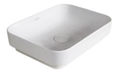 ISVEA SOTT AQUA keramické umývadlo 50x38cm, biela 10SQ51050 - Isvea