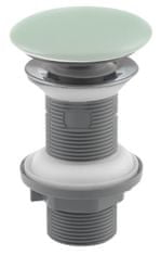 ISVEA Umývadlová výpusť 5/4“, click-clack, keramická zátka, hr.20-70mm, matná zelená mint - Isvea