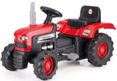 Veľký šliapací traktor, červený