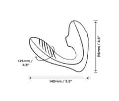 Romp ROMP Reverb, dvojitý vibrátor na bod G a klitoris