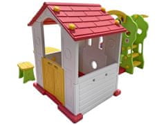 Mamido Detský záhradný domček so šmykľavkou a hojdačkou
