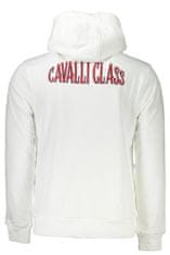 Cavalli Class  Perfektná Pánska Mikina na zips Biela Farba: Biela, Veľkosť: M