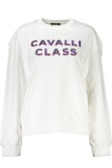 Cavalli Class  Perfektná Dámska Mikina Biela Farba: Biela, Veľkosť: L