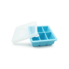 Haakaa Silikónová forma na mrazenie jedla a materského mlieka 6x70ml - modrá