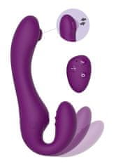 Xocoon XoCoon Strapless Strapon Pulse Vibe (Purple), vibrátor pre dominantné ženy