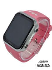 Klarion Detské ružové 4G smart hodinky E10-2024 80GB s GPS a bezkonkurenčnou výdržou batérie