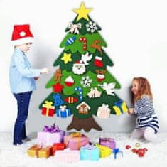 JOJOY® Detský vianočný plstený dekoratívny stromček a ozdoby | FELTPINETREE