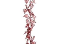 LAALU Girlanda s kvetmi a glitrami červená 1,8 m