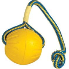 StarMark Hračka guma Durafoam lopta so šnúrkou M žltý