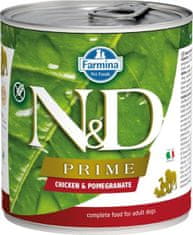 N&D PRIME Dog konz. Chicken & Pomegranate 285 g