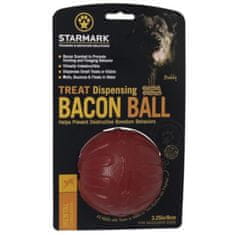 StarMark Hračka guma Chew ball Bacon lopta 8cm červený