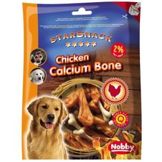 Nobby maškrta - StarSnack Barbecue Chicken Calcium Bone 7,5 cm, 375 g