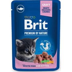 Brit premium Cat vreciek. whit fish Kitten 100 g