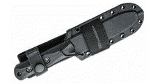 KA-BAR® KB-EK50 Commando Short Clip Point bojový nôž 12,9 cm, čierna, Ultramid, puzdro Celcon