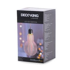 DecoKing Dekoratívne osvetlenie CADAZ v tvare žiarovky