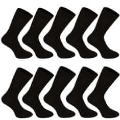 Nedeto 10PACK ponožky vysoké bambusové čierne (10NDTP001) - veľkosť L