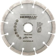 HERMAN Diamantový kotúč BD-20 Agressa 150x22,2mm | H=7mm
