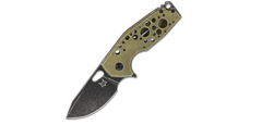 Fox Knives FX-526 ALG Suru Alluminium Green vreckový nôž 6 cm, čierna, zelená, hliník 
